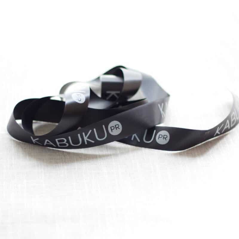 kakbuku pr branded ribbon