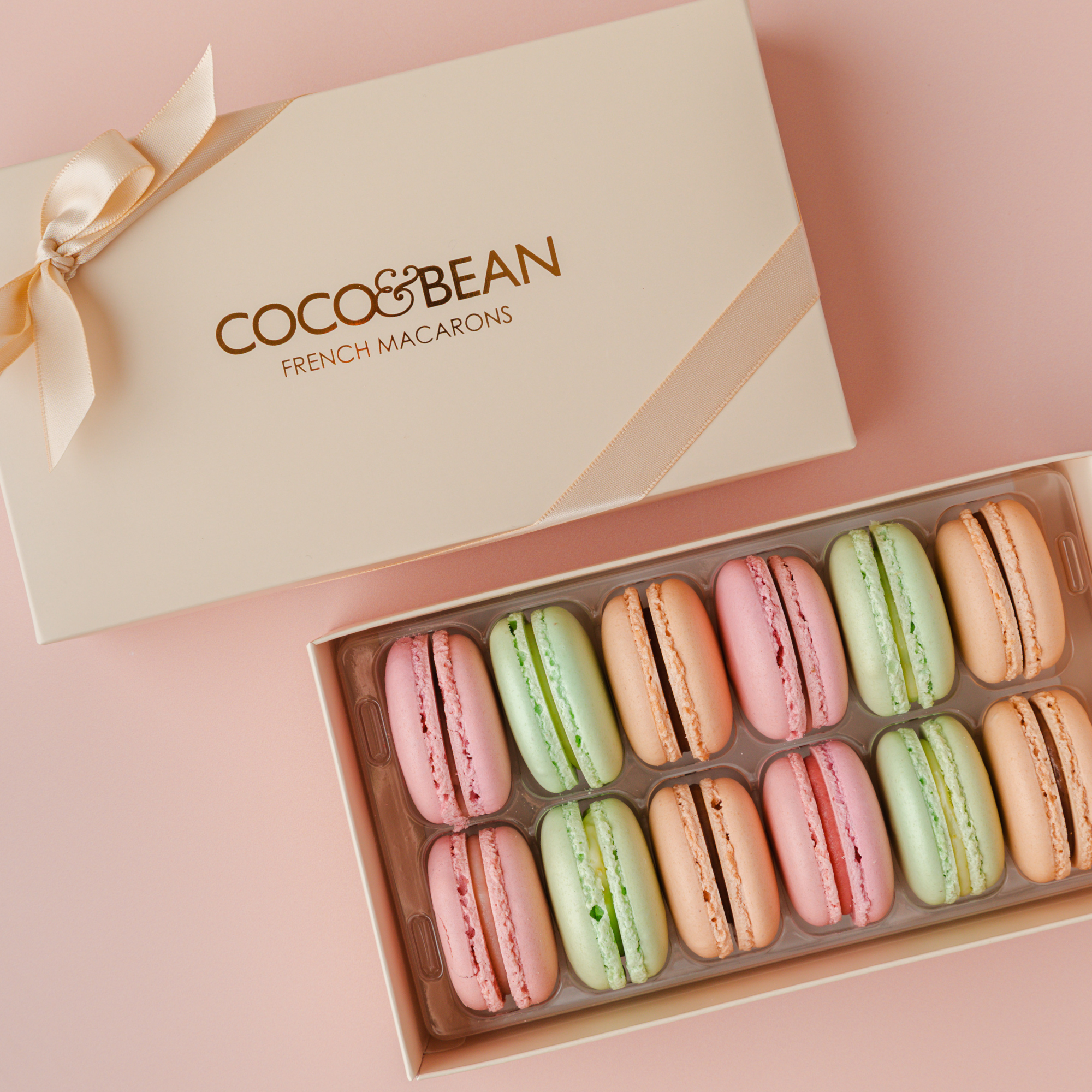 French Macarons 12 Pack Gift Box