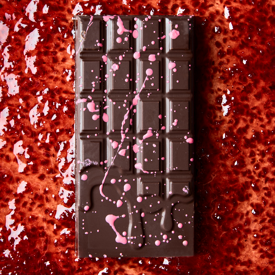 Raspberry Marshmallow Chocolate Bar